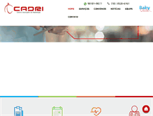 Tablet Screenshot of cadri.med.br